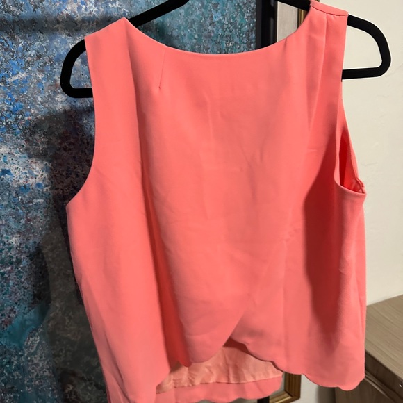 J. Crew Coral Sleeveless Blouse - Picture 2 of 2